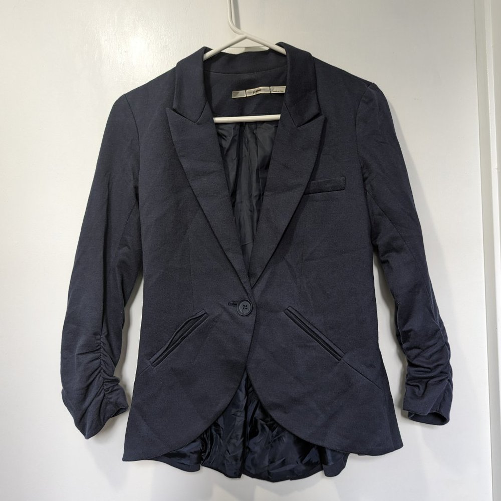 Gibson Quarter Sleeve Navy Blazer - Size XS